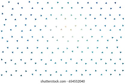 Light BLUE vector geometric simple minimalistic background, which consist of triangles on white background. Triangular pattern with gradient for your business design. 