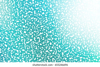 Light BLUE vector geometric simple minimalistic background, which consist of triangles on white background. Triangular pattern with gradient for your business design. 