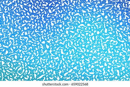 Light BLUE vector geometric simple minimalistic background, which consist of triangles on white background. Triangular pattern with gradient for your business design. 