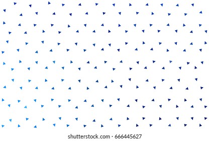 Light BLUE vector geometric simple minimalistic background, which consist of triangles on white background. Triangular pattern with gradient for your business design. 