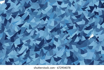 Light BLUE vector geometric simple minimalistic background, which consist of triangles on white background. Triangular pattern with gradient for your business design. 