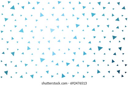 Light BLUE vector geometric simple minimalistic background, which consist of triangles on white background. Triangular pattern with gradient for your business design. 