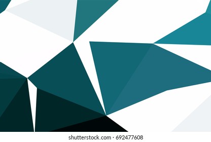 Light BLUE vector geometric simple minimalistic background, which consist of triangles on white background. Triangular pattern with gradient for your business design. 