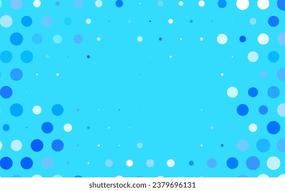 Hell BLAUE Vektor Glitter abstrakte Illustration mit unscharfen Tropfen Regen. Unscharfes dekoratives Design im abstrakten Stil mit Blasen. Einfaches Design für Ihre Website.