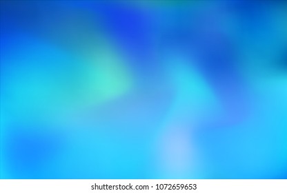 Light BLUE vector glossy abstract cover. Colorful abstract illustration with gradient. The blurred design can be used for your web site.