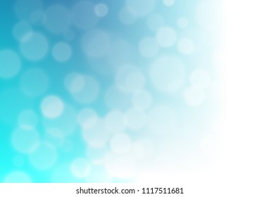 Light BLUE vector glossy abstract template. A completely new color illustration in a bokeh style. A completely new design for your business.