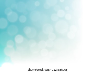 Light BLUE vector glossy abstract template. A completely new color illustration in a bokeh style. The best blurred design for your business.