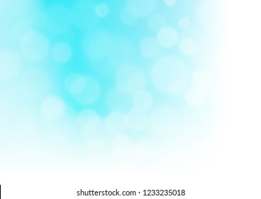 Light BLUE vector glossy abstract template. A completely new color illustration in a bokeh style. Brand new style for your business design.