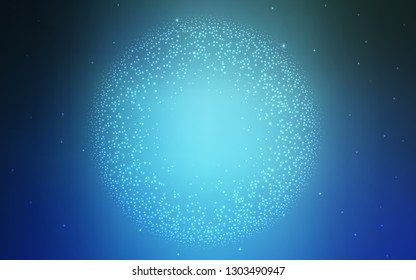 Light BLUE vector glossy abstract backdrop. Creative illustration in halftone style with gradient. New way of your design.