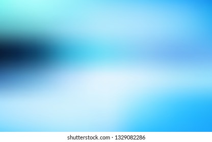 Light BLUE vector glossy abstract layout. A completely new colored illustration in blur style. The best blurred design for your business.