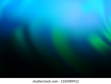 Light BLUE vector glossy abstract background. Creative illustration in halftone style with gradient. The blurred design can be used for your web site.