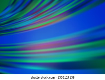 Light BLUE vector glossy abstract template. Glitter abstract illustration with an elegant design. The template for backgrounds of cell phones.