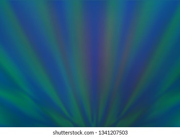 Light BLUE vector glossy abstract template. A completely new color illustration in a bokeh style. Brand new style for your business design.