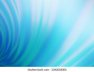 Light BLUE vector glossy abstract background. Glitter abstract illustration with an elegant design. The template can be used for your brand book.