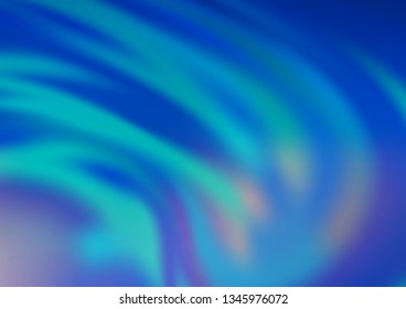 Light BLUE vector glossy abstract template. A completely new color illustration in a bokeh style. The blurred design can be used for your web site.