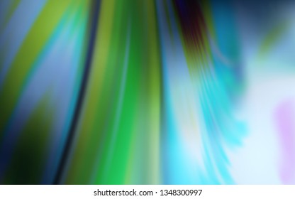 Light BLUE vector glossy abstract backdrop. Colorful illustration in abstract style with gradient. Smart design for your work.