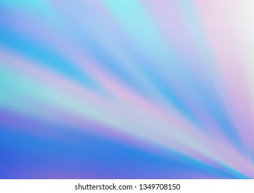 Light BLUE vector glossy abstract template. Glitter abstract illustration with an elegant design. The background for your creative designs.
