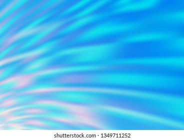 Light BLUE vector glossy abstract template. A vague abstract illustration with gradient. The background for your creative designs.