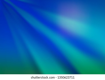 Light BLUE vector glossy abstract template. A vague abstract illustration with gradient. The background for your creative designs.