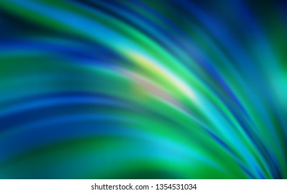 Light BLUE vector glossy abstract layout. New colored illustration in blur style with gradient. Blurred design for your web site.