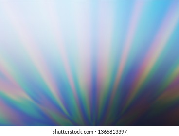 Light BLUE vector glossy abstract template. Creative illustration in halftone style with gradient. Brand new design for your business.