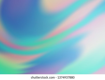 Light BLUE vector glossy abstract background. Creative illustration in halftone style with gradient. The best blurred design for your business.