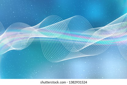 Light BLUE vector glossy abstract backdrop. Modern abstract illustration with gradient. Blurred design for your web site.