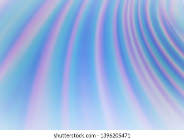 Light BLUE vector glossy abstract template. Creative illustration in halftone style with gradient. The background for your creative designs.