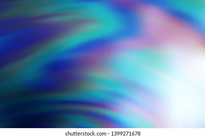 Light BLUE vector glossy abstract layout. Glitter abstract illustration with gradient design. Completely new design for your business.