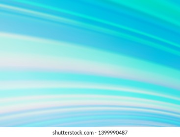 Light BLUE vector glossy abstract template. Colorful illustration in blurry style with gradient. The template for backgrounds of cell phones.