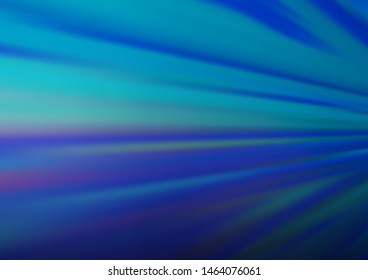 Light BLUE vector glossy abstract template. Glitter abstract illustration with an elegant design. A completely new design for your business.