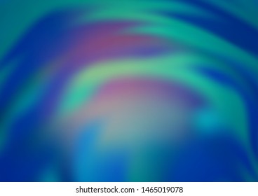 Light BLUE vector glossy abstract template. Colorful abstract illustration with gradient. A new texture for your design.