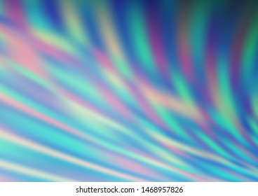 Light BLUE vector glossy abstract gradient wavy template. An elegant bright illustration with gradient. Brand new style for your business design.