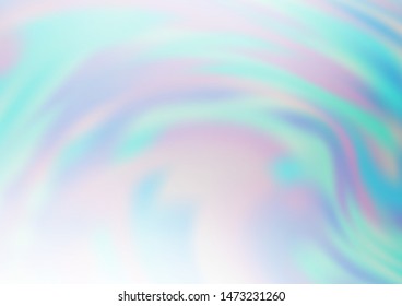 Light BLUE vector glossy abstract template. Creative illustration in halftone style with gradient. The elegant pattern for brand book.