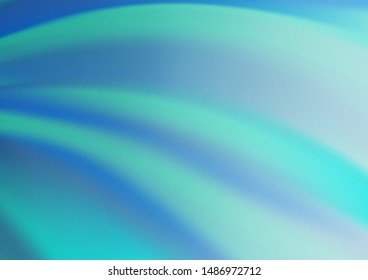 Light BLUE vector glossy abstract background. Colorful illustration in blurry style with gradient. A completely new template for your design.