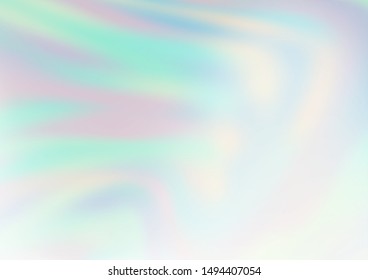 Light BLUE vector glossy abstract template. Glitter abstract illustration with an elegant design. The template for backgrounds of cell phones.