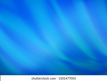 Light BLUE vector glossy abstract template. Glitter abstract illustration with an elegant design. The best blurred design for your business.