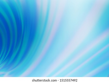 Light BLUE vector glossy abstract background. Creative illustration in halftone style with gradient. The template can be used for your brand book.