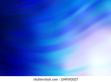 Light BLUE vector glossy abstract layout. A completely new colored illustration in blur style. New style for your business design.