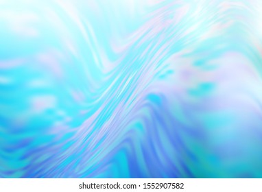 Light BLUE vector glossy abstract layout. Creative illustration in halftone style with gradient. Blurred design for your web site.