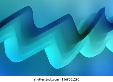 Light BLUE vector glossy abstract backdrop. Glitter abstract illustration with gradient design. Smart design for your work.
