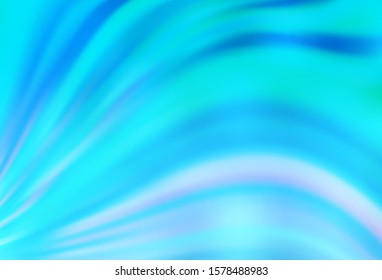Light BLUE vector glossy abstract backdrop. Glitter abstract illustration with gradient design. The best blurred design for your business.