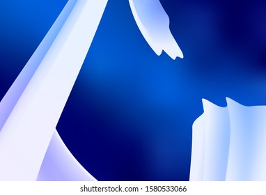 Light BLUE vector glossy abstract backdrop. A completely new colored illustration in blur style. The best blurred design for your business.
