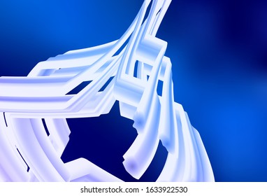Light BLUE vector glossy abstract background. Creative illustration in halftone style with gradient. Elegant background for a brand book.