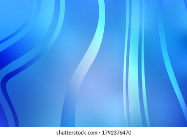 Light BLUE vector glossy abstract backdrop. New colored illustration in blur style with gradient. Background for designs.