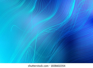 Light BLUE vector glossy abstract backdrop. A completely new colored illustration in blur style. Elegant background for a brand book.