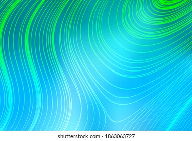 Light BLUE vector glossy abstract backdrop. Colorful abstract illustration with gradient. Smart design for your work.
