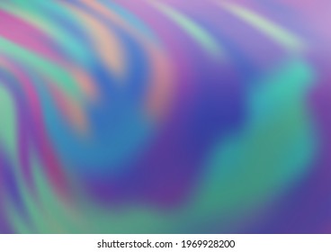 Light BLUE vector glossy abstract template. Colorful illustration in blurry style with gradient. Brand new design for your business.