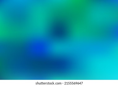 Light BLUE vector glossy abstract background. Colorful illustration in blurry style with gradient. Template for any brand book.