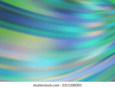 Planta abstracta brillante vectorial AZUL claro. Ilustración abstracta colorida con gradiente. La plantilla se puede utilizar para su libro de marca.